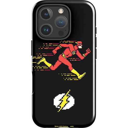 DC Comics The Flash Pixelated Running Pose iPhone 16 Pro Max Impact Case